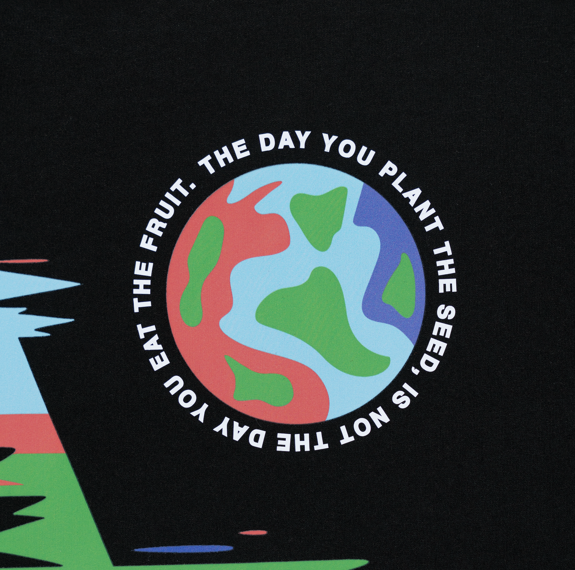 glitch gardener tee (black)