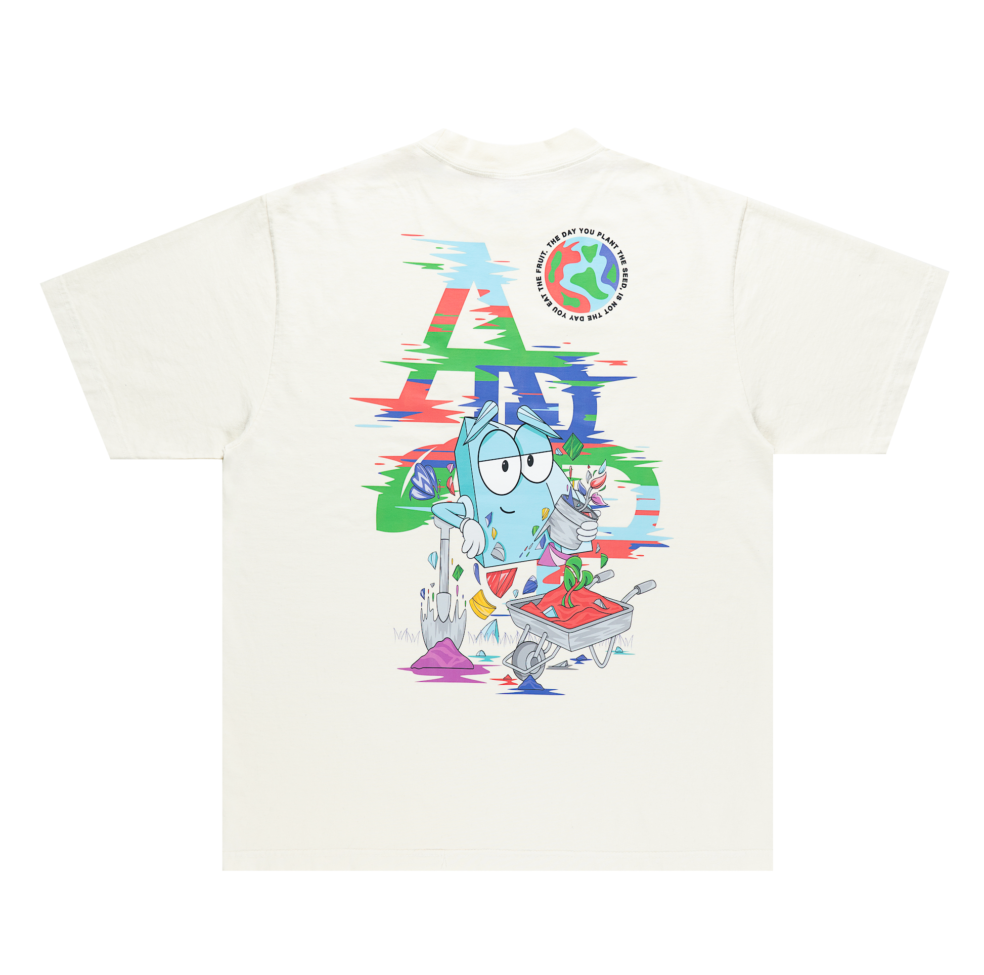 glitch gardener tee (cream)